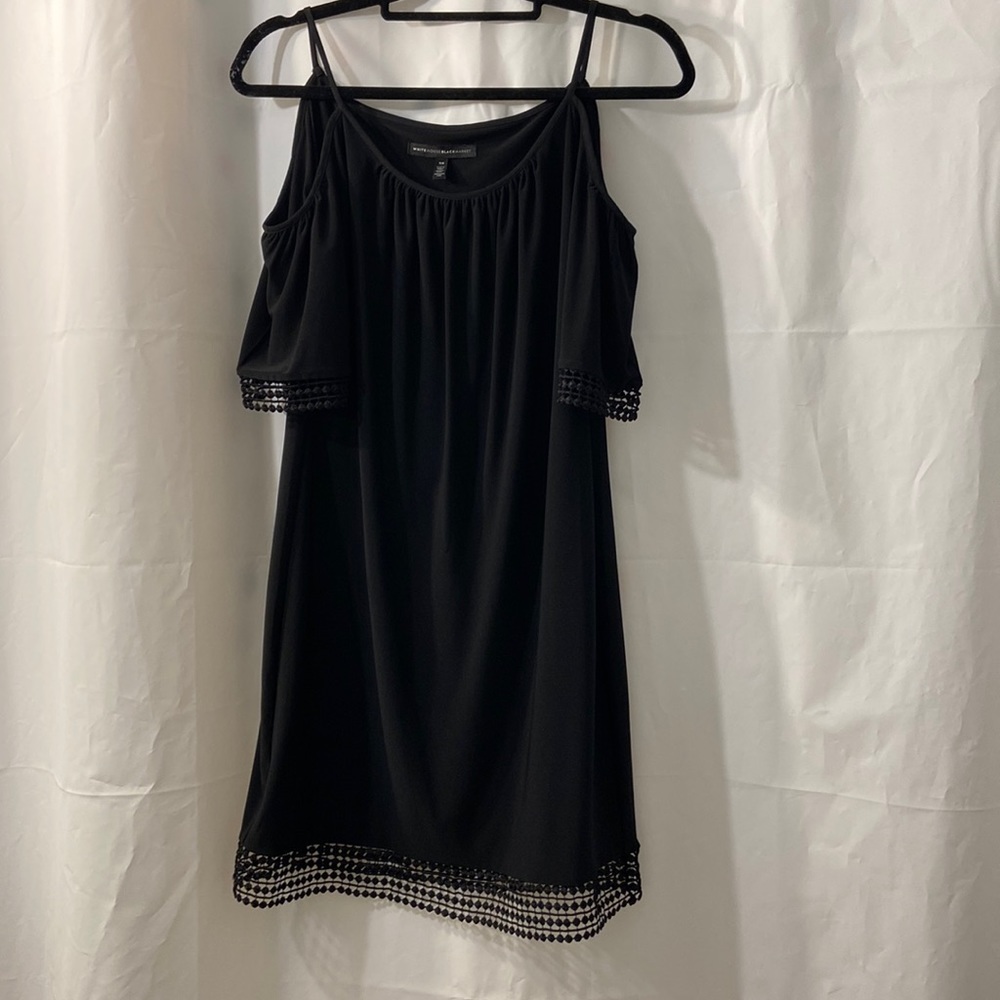 White House Black Market Lace Sleeve and Hem Dress